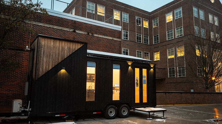 This “tiny house lab,” which sits outside of Purdue’s Delon and Elizabeth Hampton Hall of Civil Engineering, allows researchers to study indoor air quality more comprehensively than has been possible in other settings.